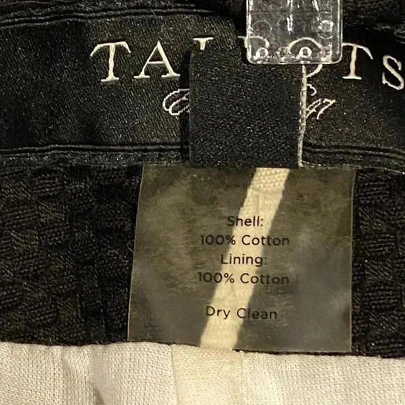 Talbots black and white front-pleat skirt 12 - Picture 7 of 7